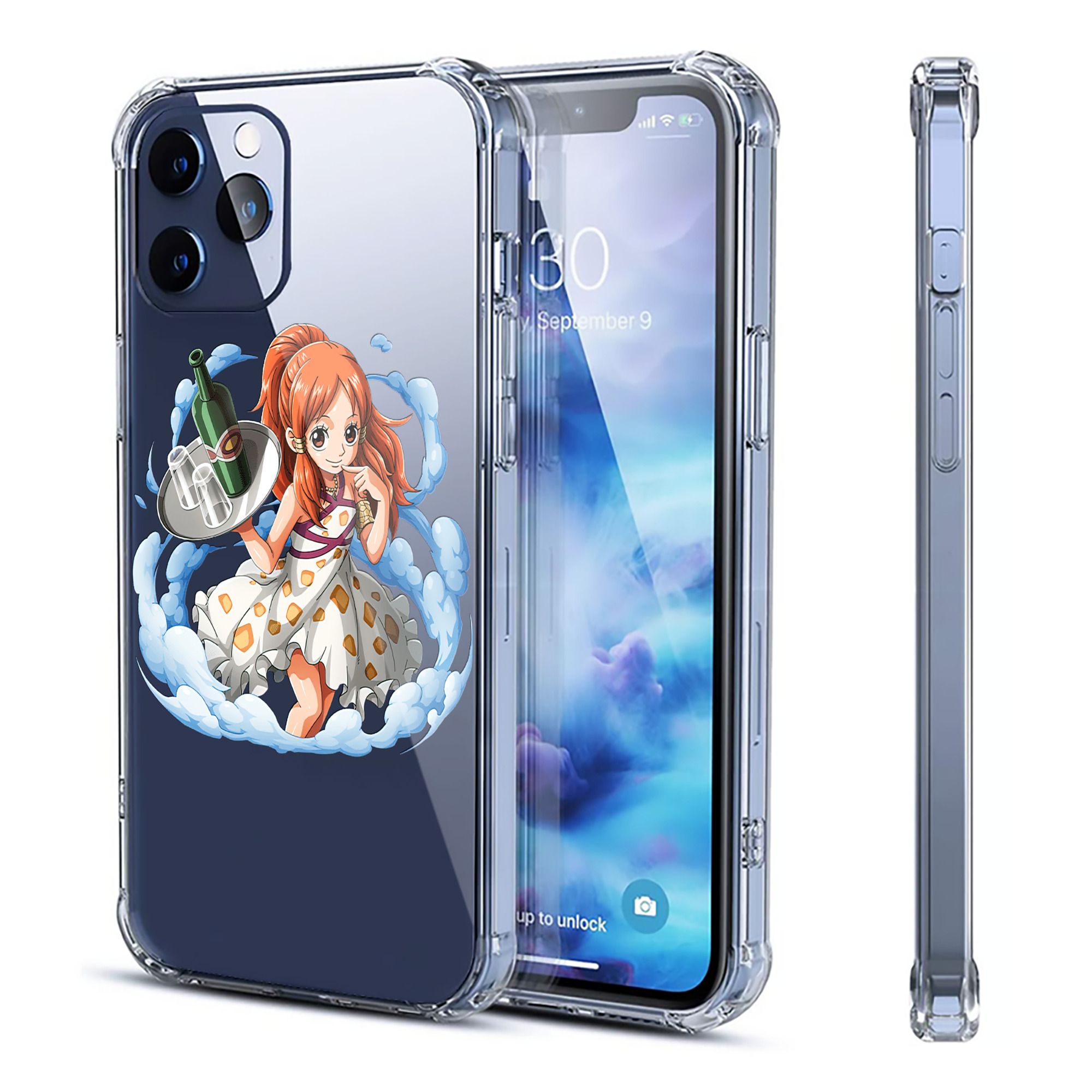 （画像用） ワンピース ナミ ONE PIECE Nami 【iPhone 12シリーズ対応】透明スマホケース（クリアソフトケース）
